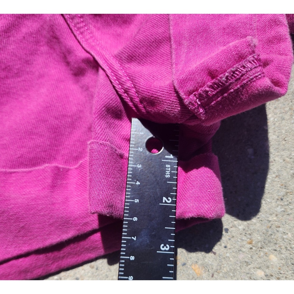 Wild Fable Shorts Womens 18 Magenta Pink Highest Rise Mom Denim Cuffed Cotton - Picture 7 of 8